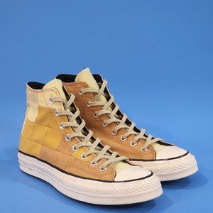 Converse Chuck 70 Hi Plant Color Patchwork Gravel Egret Sneakers 170683C NWT